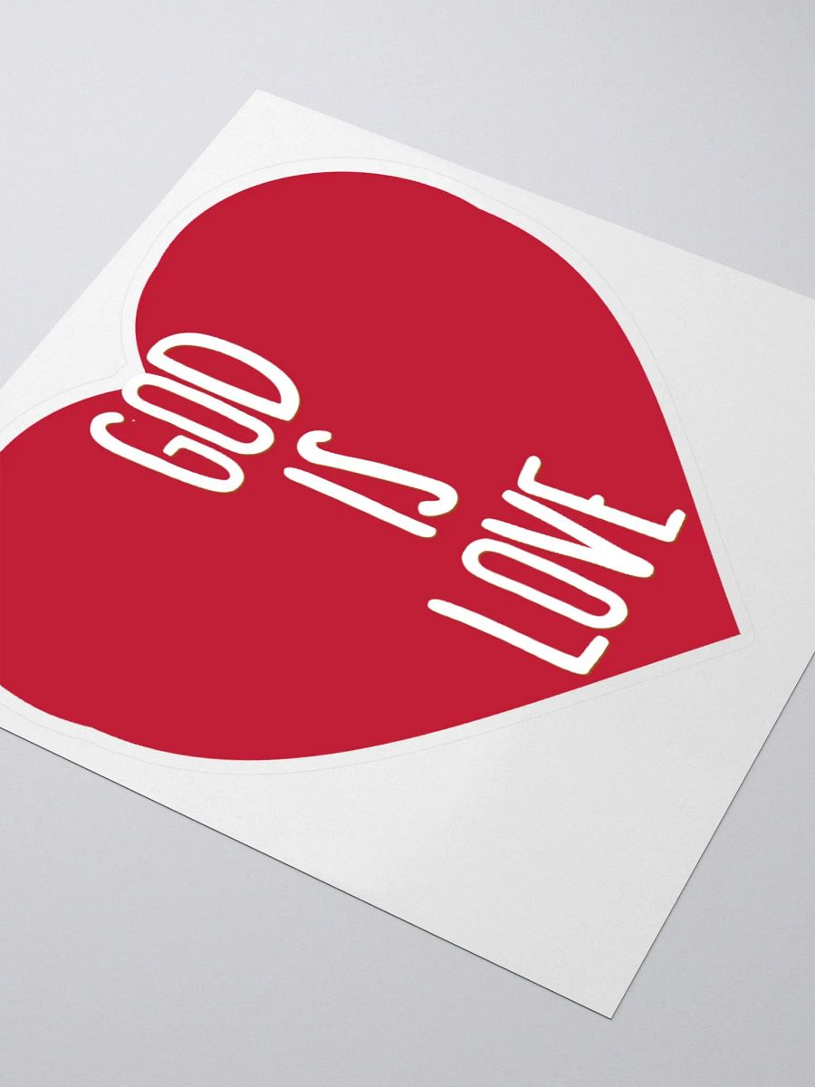 God is Love Heart | Christian Faith Kiss Cut Stickers product image (3)
