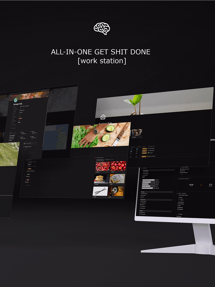 The ALL-IN ONE GET SHIT DONE Work Station - Notion product image (2)