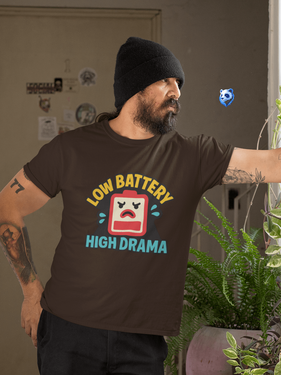 Low Battery, High Drama | Funny Gen Z T-Shirt product image (2)