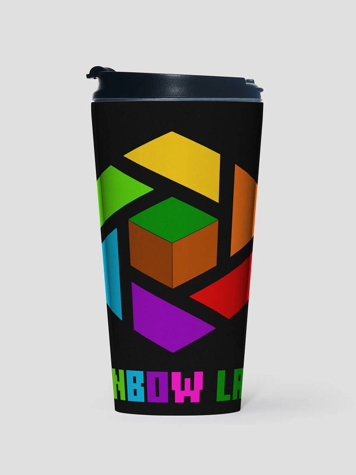 Rainbow Land Black Stainless Steel Travel Mug product image (1)