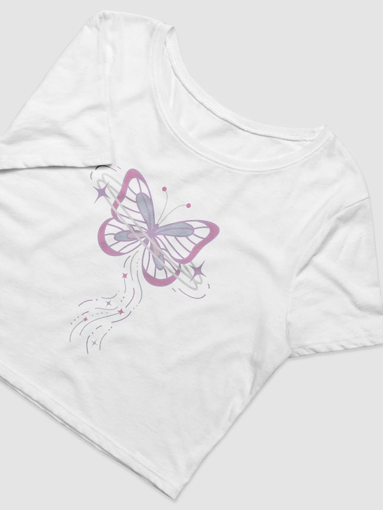 Upward Butterfly Baby Tee product image (8)