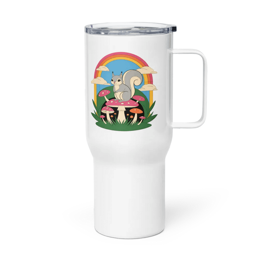 Rainbow Squirrel Adventure Travel Mug product image (4)