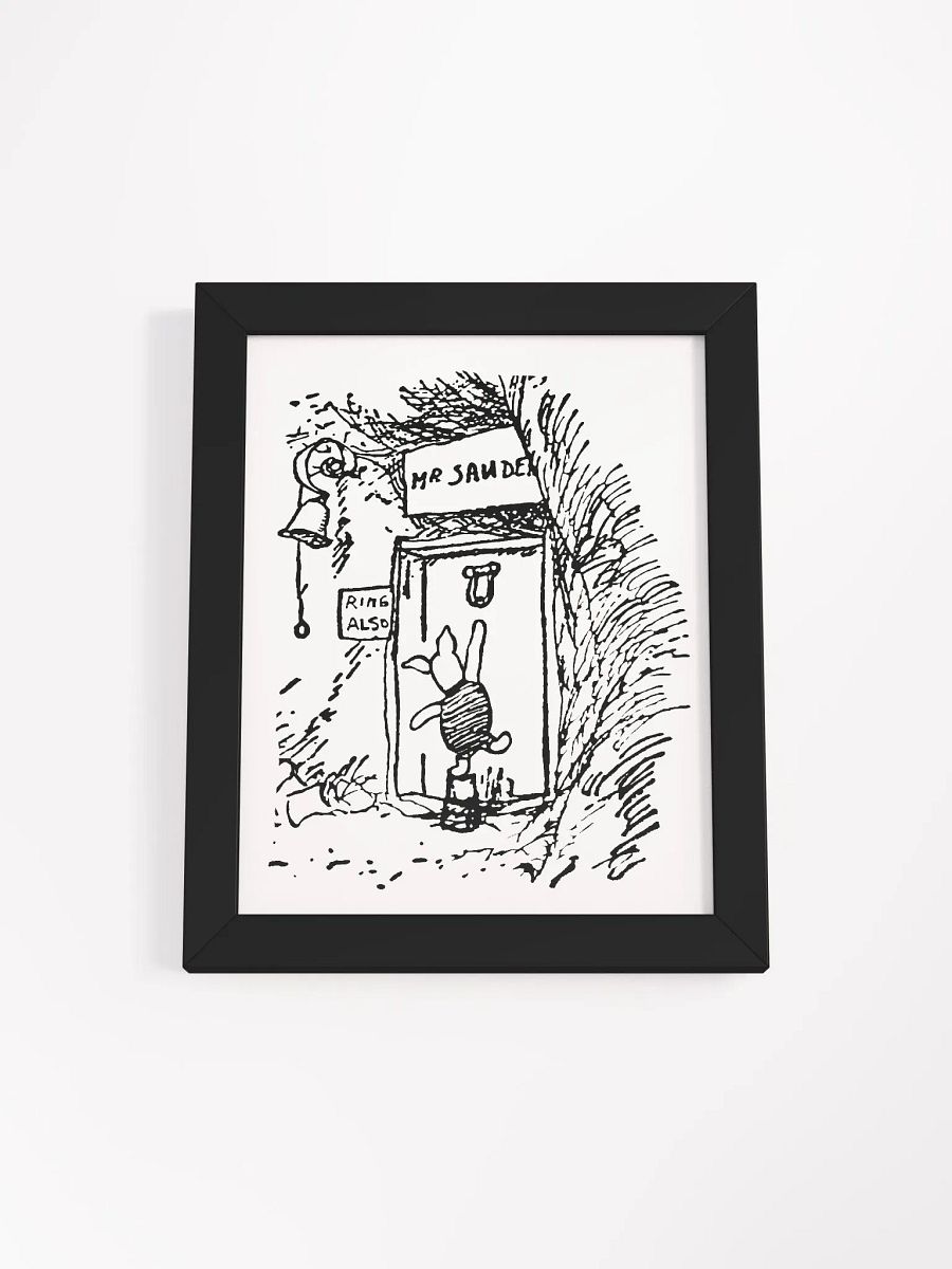 Piglet at Pooh Bear's House Framed Artwork product image (3)