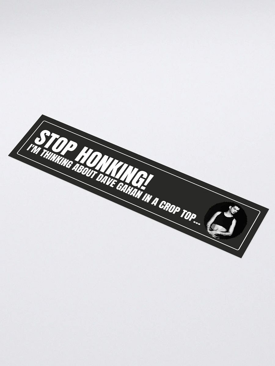 Dave Crop Top Bumper Sticker product image (1)