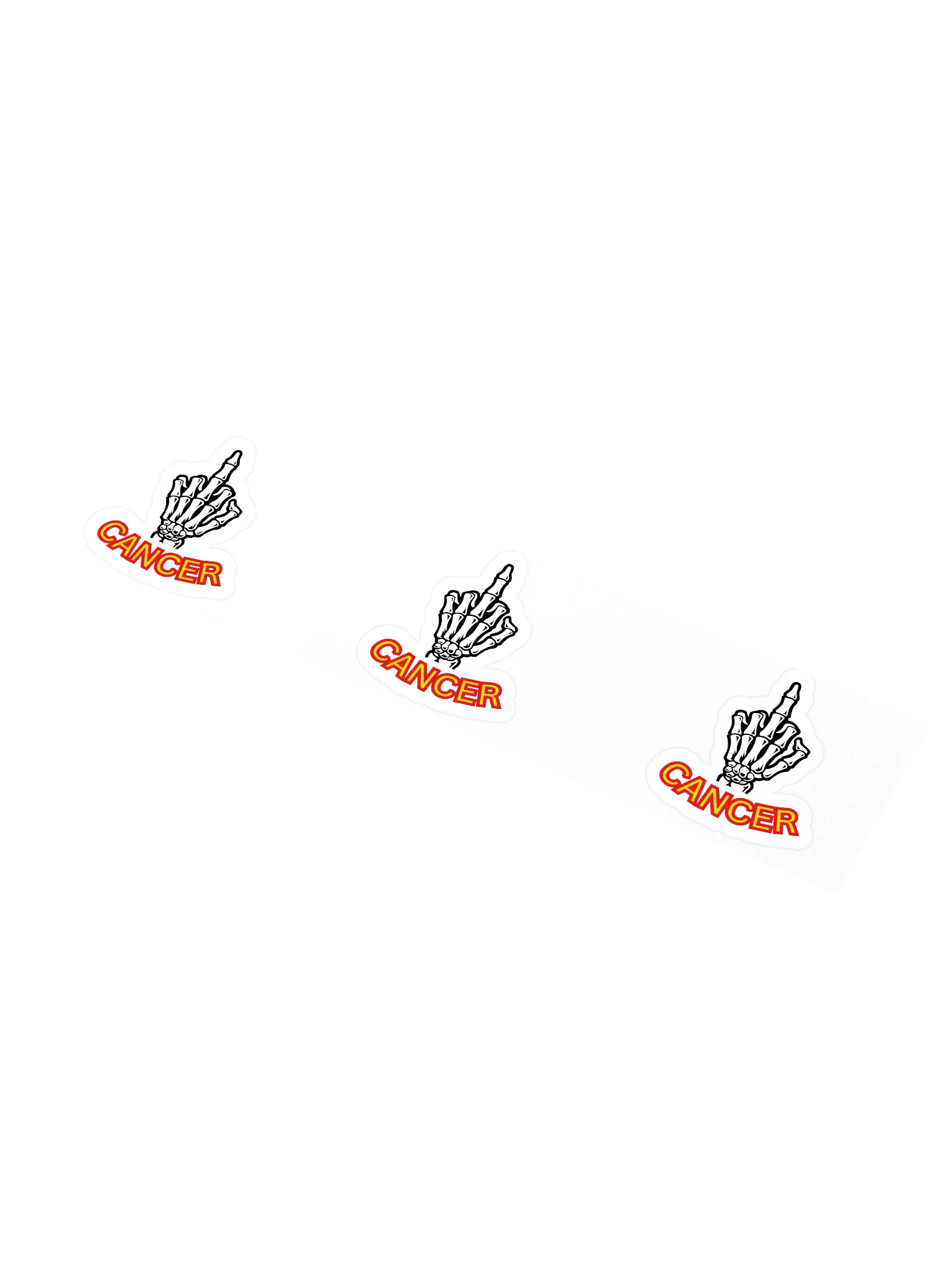 Rebel Cancer Kiss Cut Stickers product image (1)