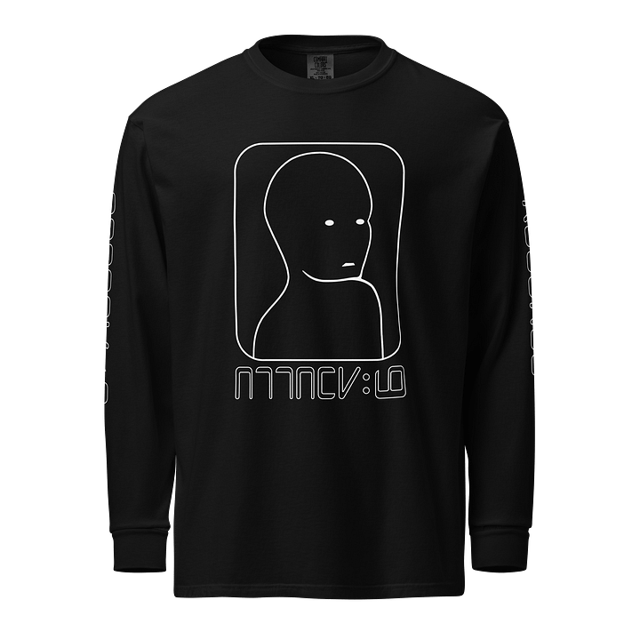 ATTACKNINE "Visitor" - Black Unisex Relaxed Fit Long Sleeve Shirt product image (1)