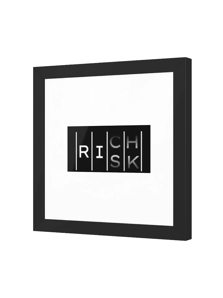 RISKxRICH Framed Matte Poster product image (8)