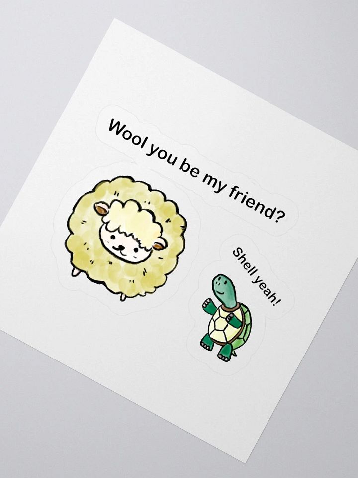 Fluffy Friends Kiss Cut Stickers product image (6)