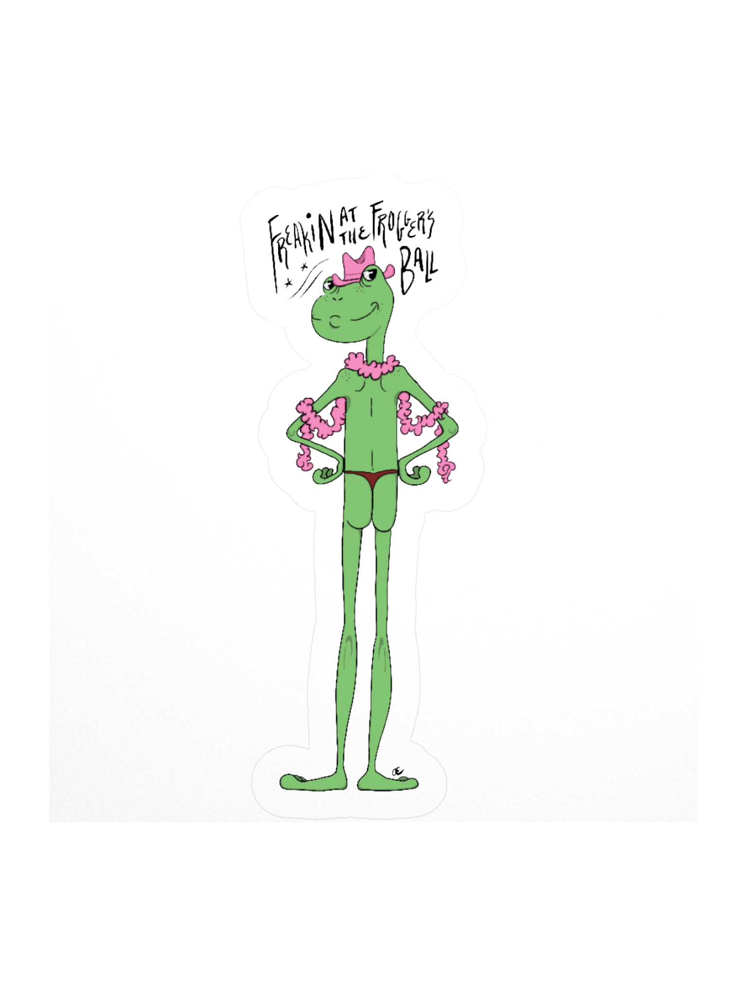 Freakin' At The Frogger's Ball Sticker product image (1)