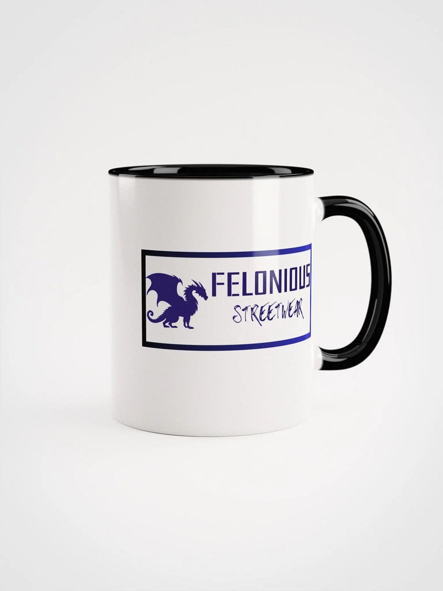Felonious Streetwear Dragon Electric Blue Logo Ceramic Mug product image (1)