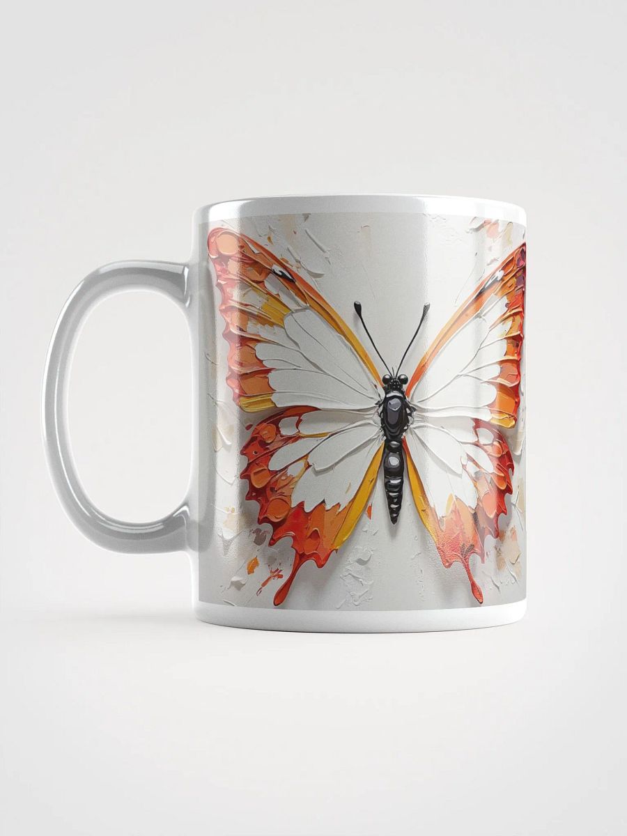 Sunset Soar Butterfly White Glossy Mug product image (6)