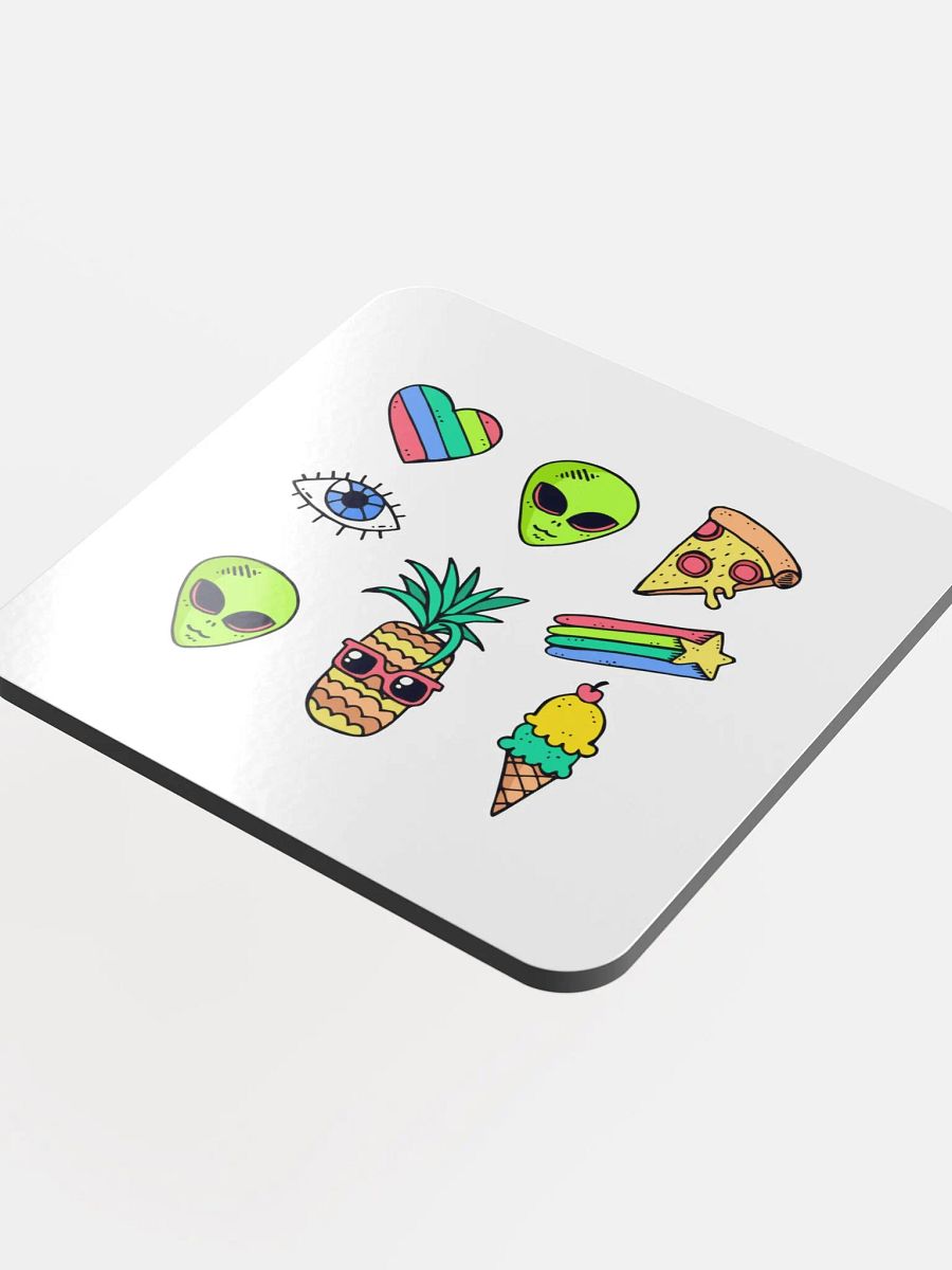 "Martians Take Belfast!" Roswell Aliens Cork Coaster product image (4)