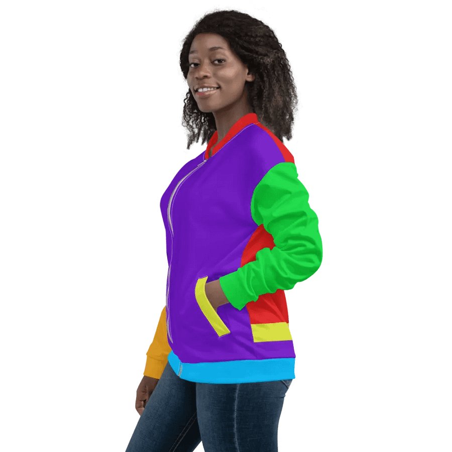 Color Block Bomber Jacket product image (7)