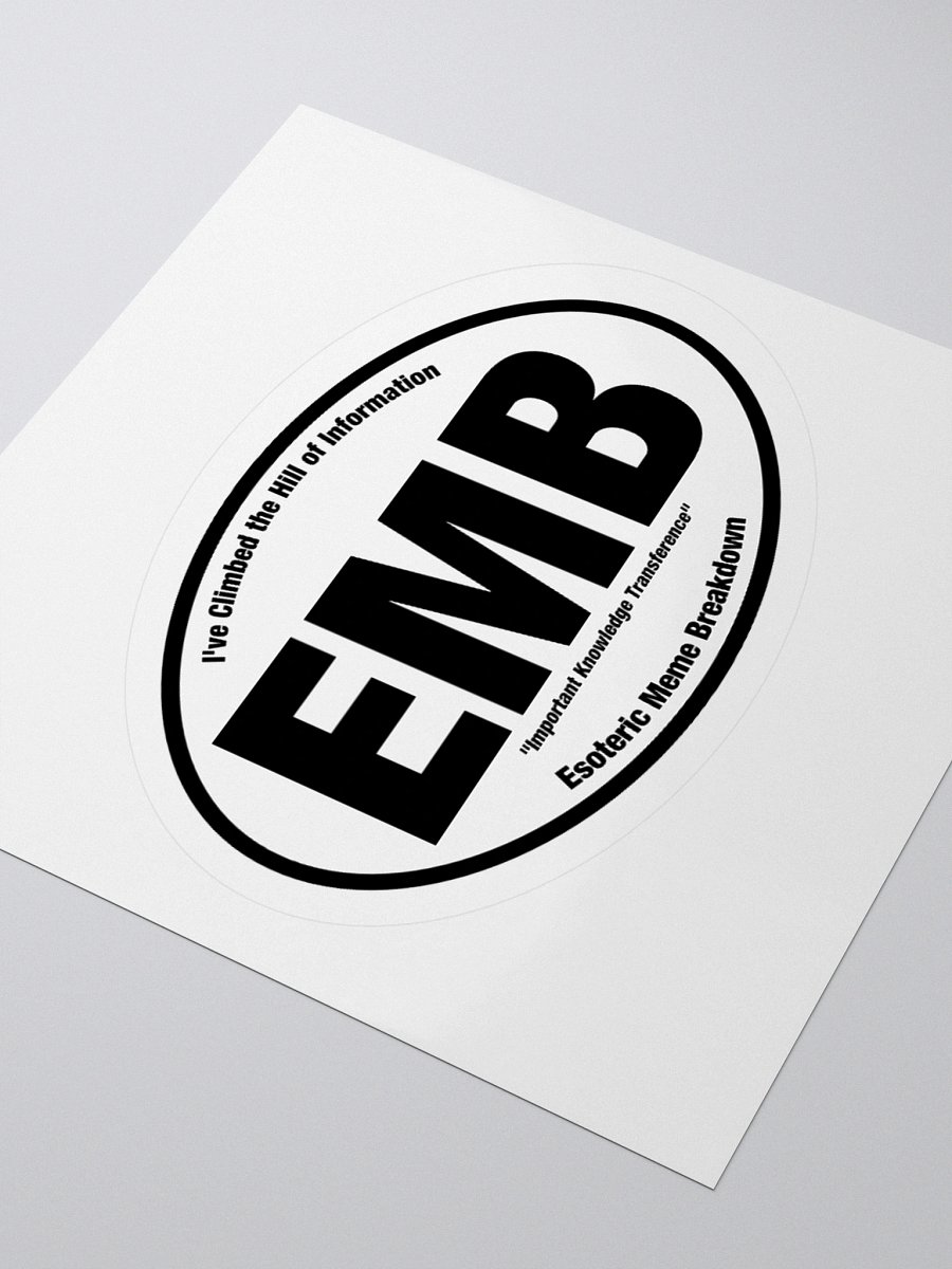Esoteric Meme Breakdown "EMB" Sticker - Small product image (4)