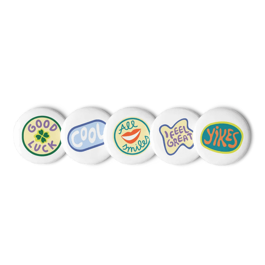 Set of Pin Buttons (vintage) product image (4)