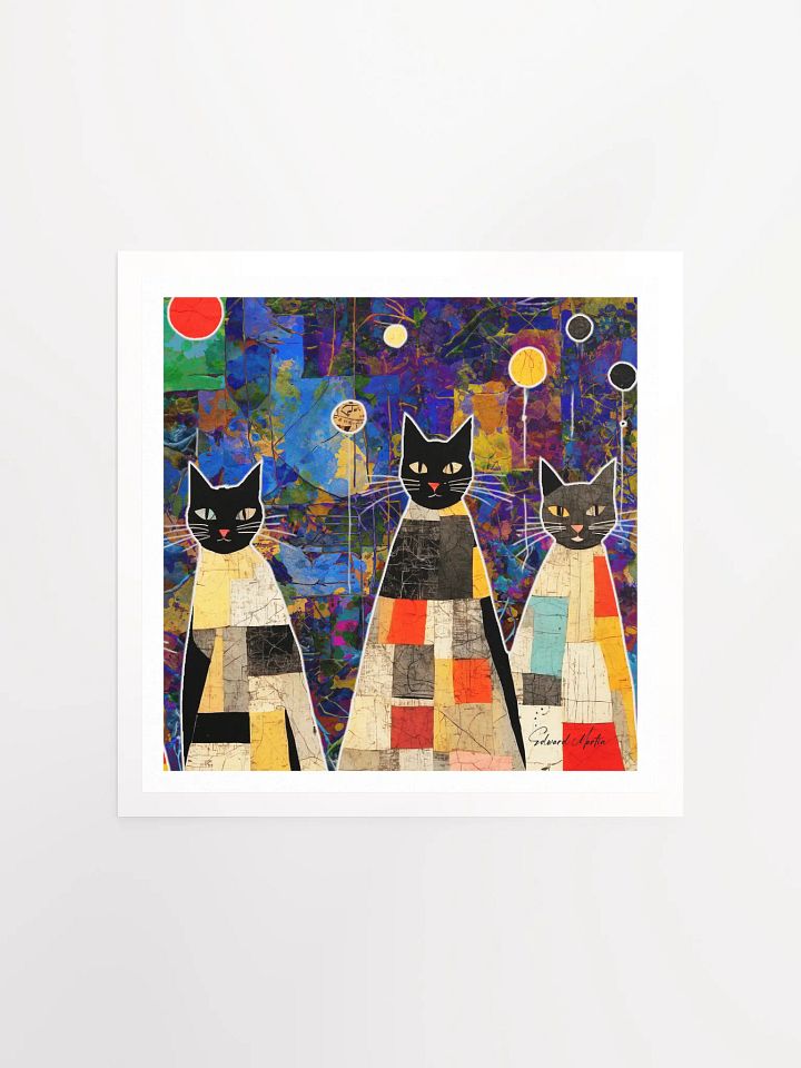 Enchanting Calicos A Whimsical Cat Kaleidoscope product image (2)