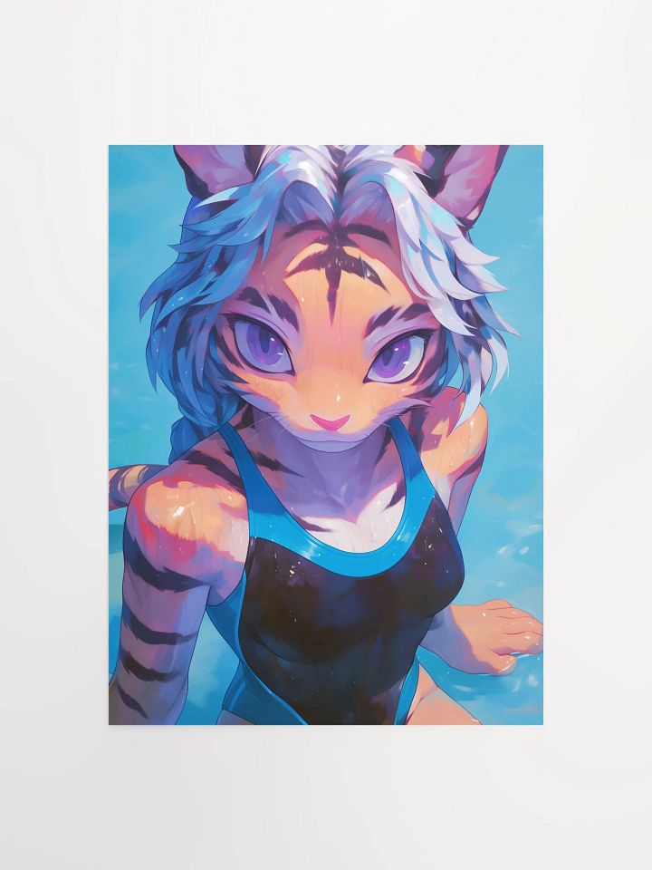 Tiger Striped Athlete Poster product image (1)