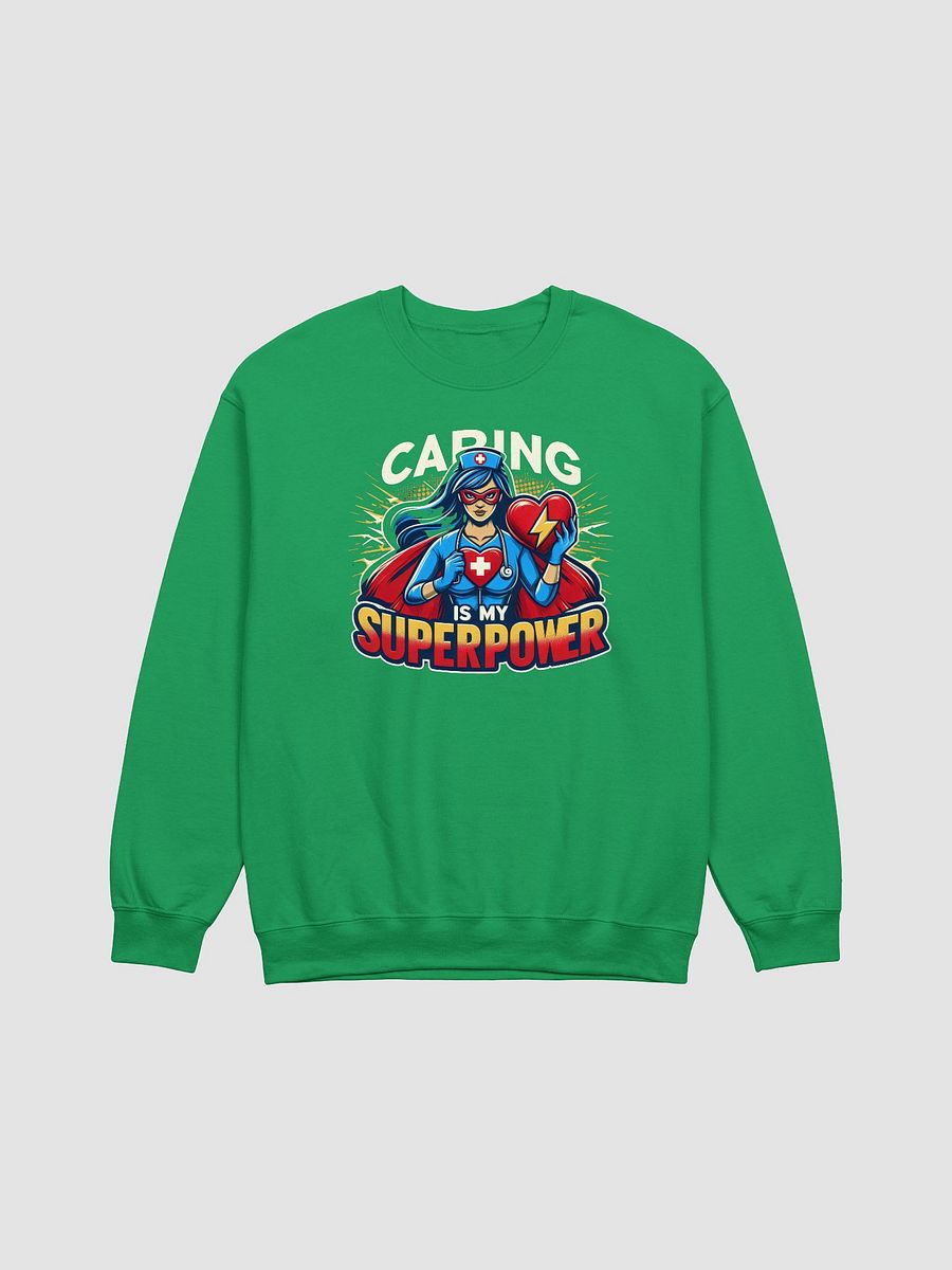 Caring Superhero Crewneck Sweatshirt product image (8)