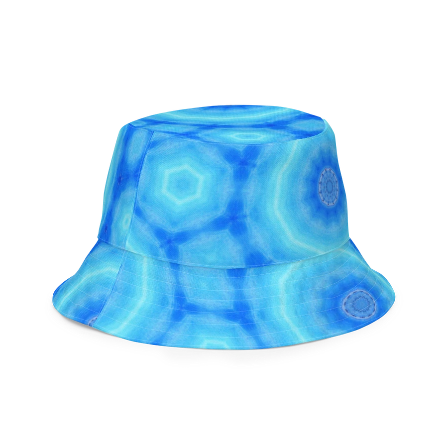 Abstract Circular Pattern in Blues Unisex Bucket Hat product image (16)