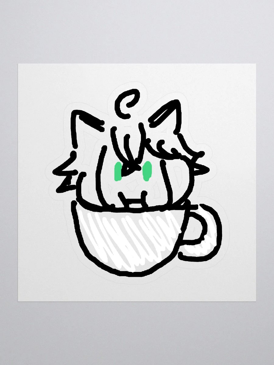 Dai cat mug sticker product image (1)