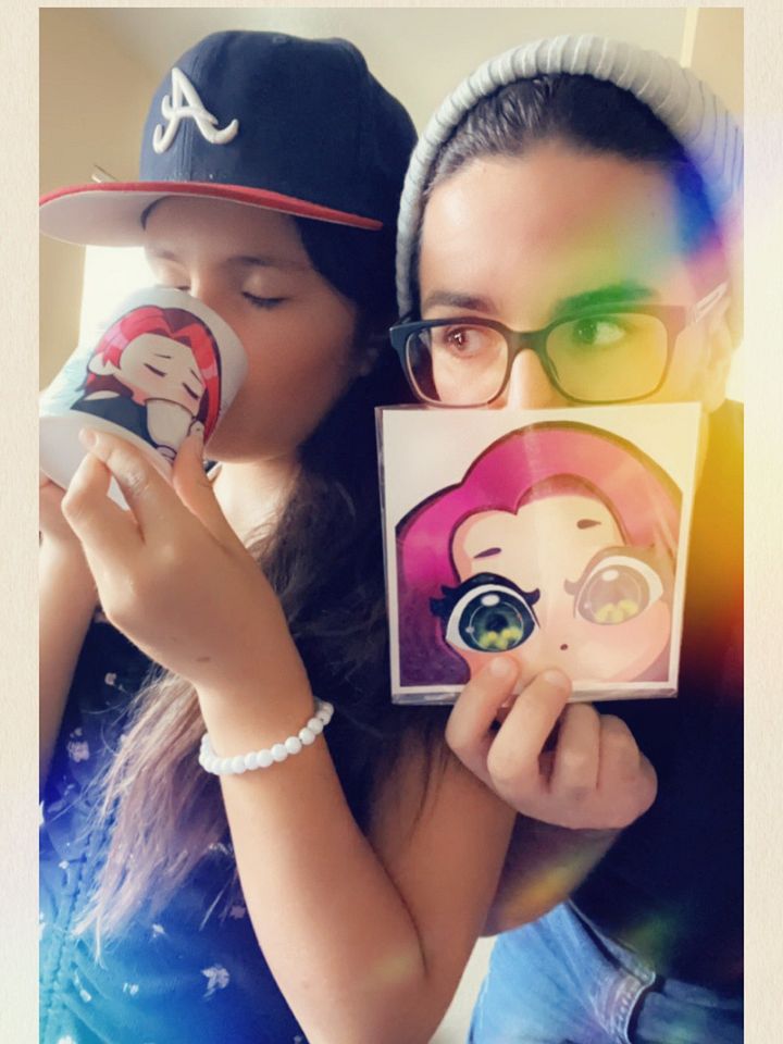 NeonHalo Peek Sticker product image (2)