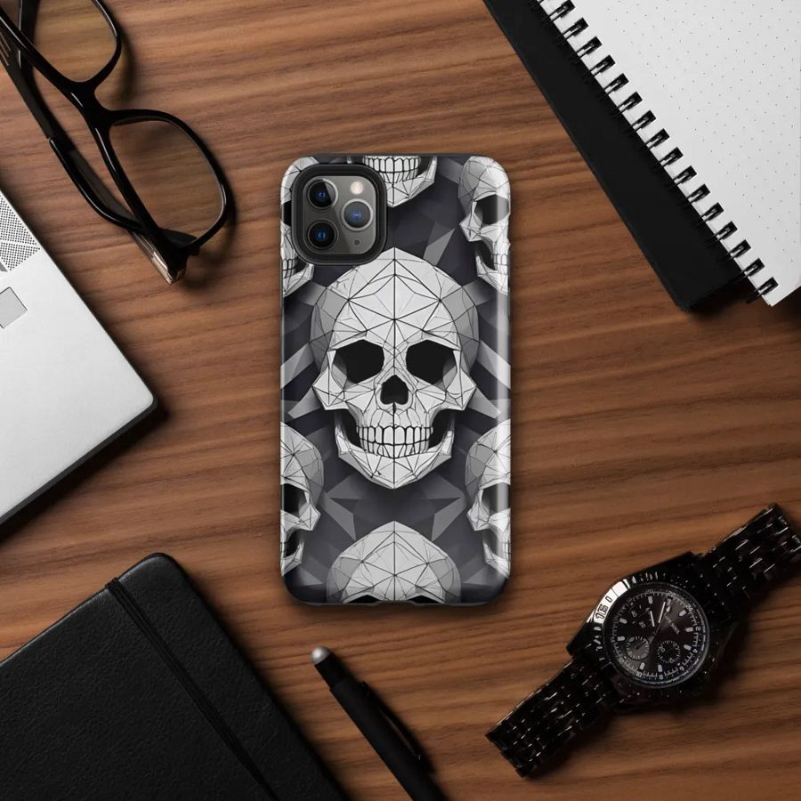 Edgy Geometry: Geometric Skull iPhone Case product image (39)