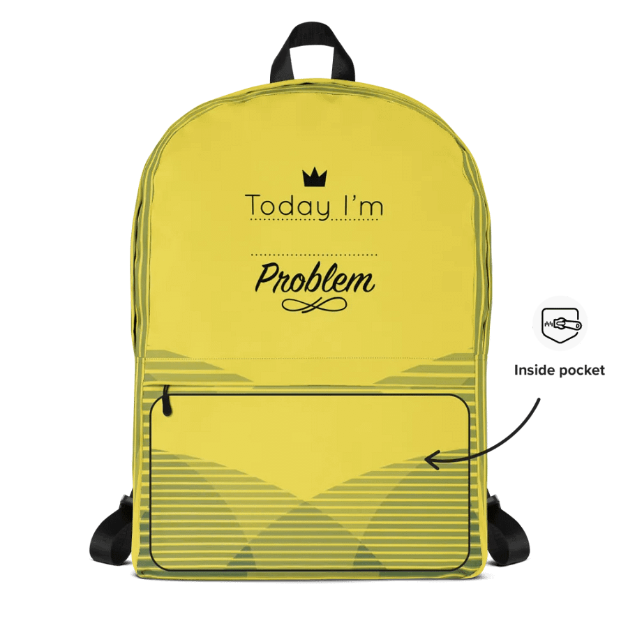 Today I'm Problem Backpack product image (5)