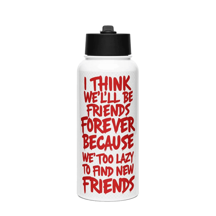 Lazy Friends Forever Stainless Steel Bottle product image (1)