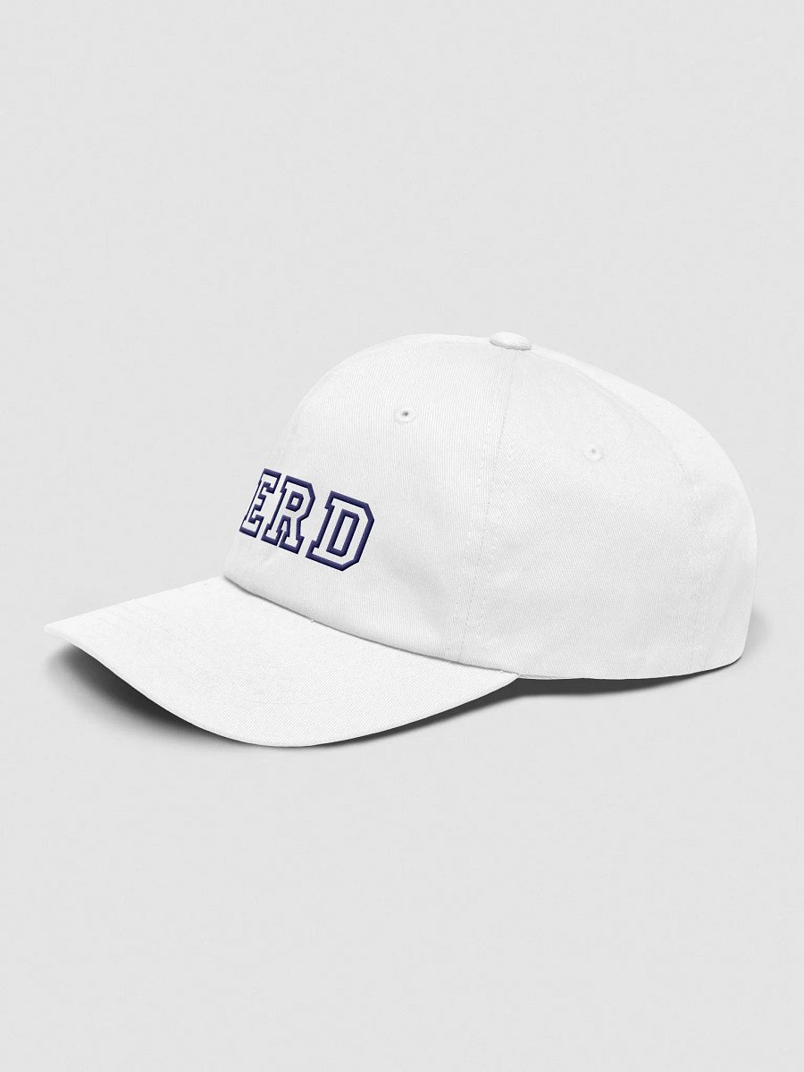 White NERD Dad Hat product image (3)