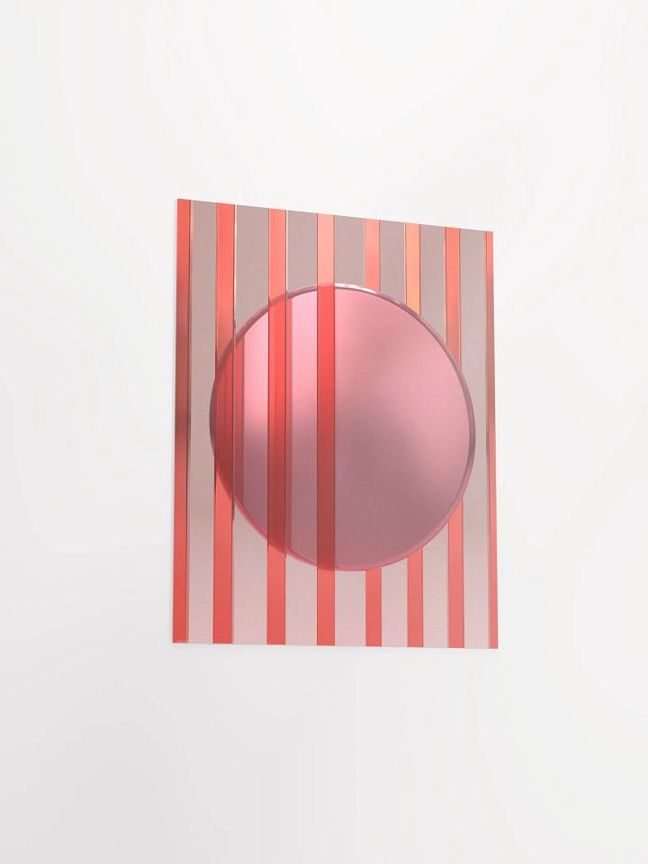 Minimalist 3D Digital Art | Pink Hues Lines Circle Background product image (11)