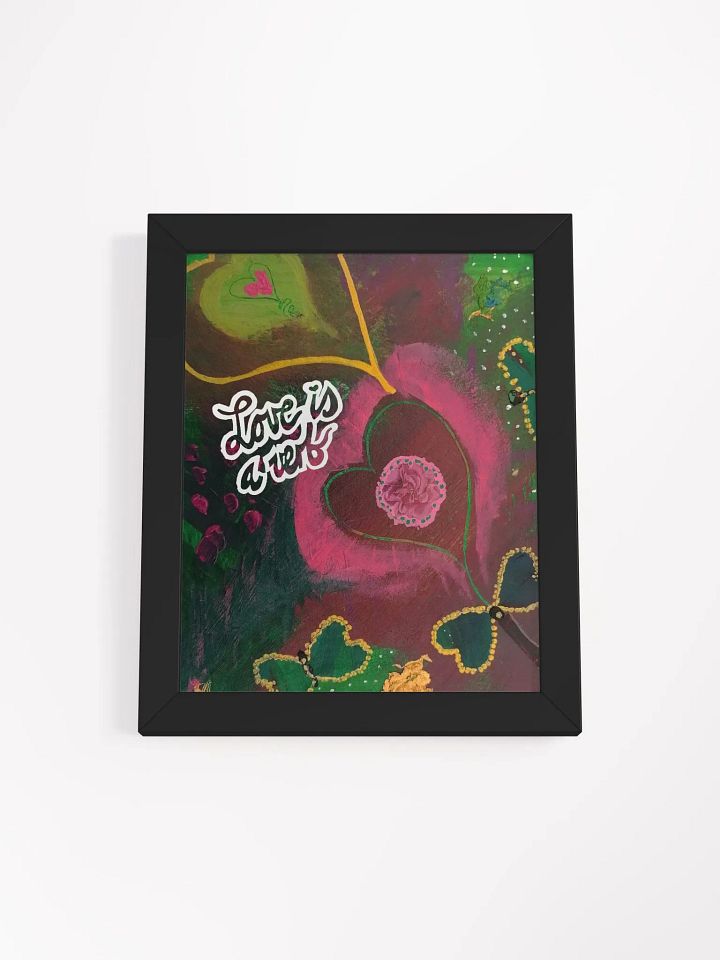 Love is a Verb Framed Art Poster product image (7)
