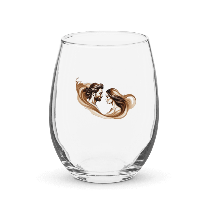 Entwined Hearts Stemless Wine Glass product image (1)