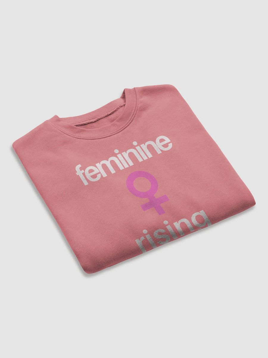 Feminine Rising Cropped Sweatshirt. (Pink) product image (7)