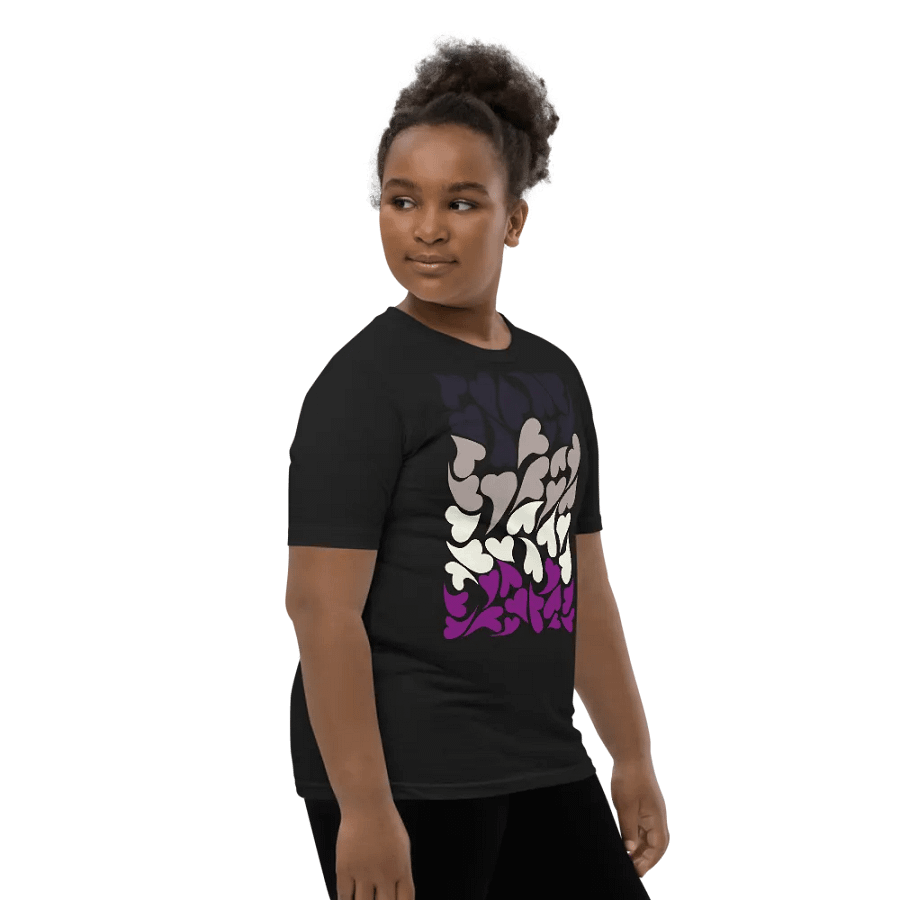 Nestled PRIDE Asexual T-shirt (Youth) product image (15)