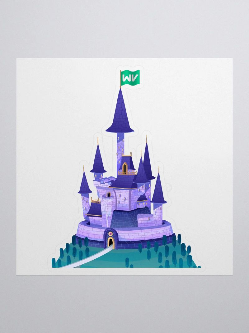 An Imaginative Castle Sticker