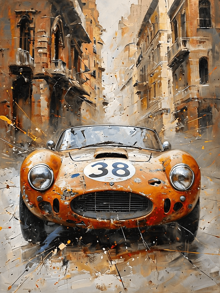 Vibrant Urban Speedster Framed Poster product image (1)