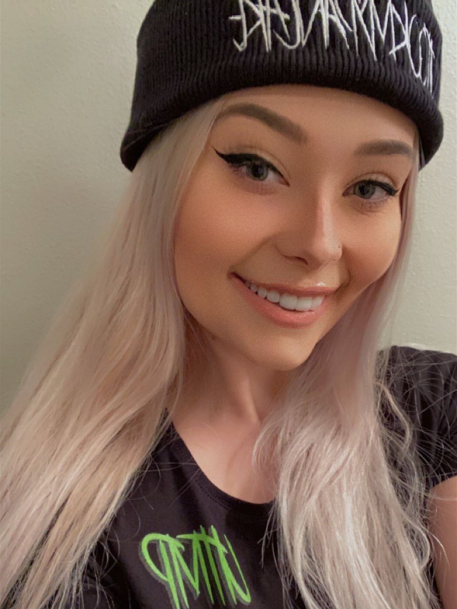 Embroidered Cuffed Beanie - Full Logo White product image (5)