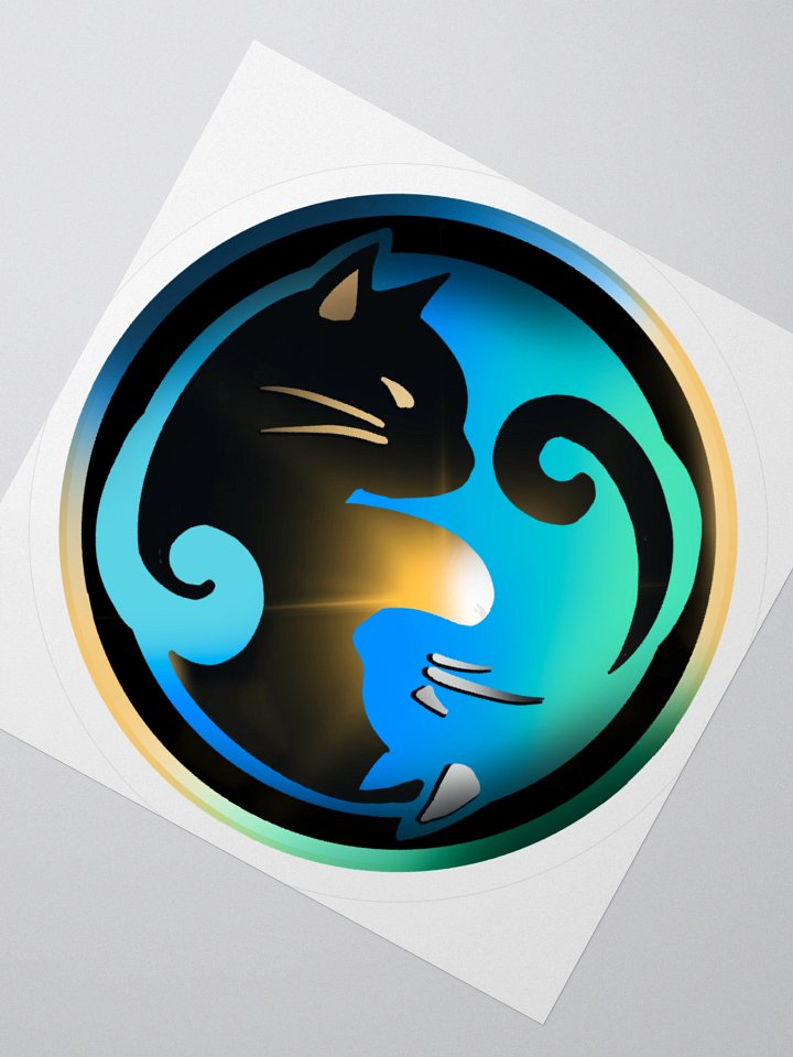 Meow Yin Yang Sticker product image (2)