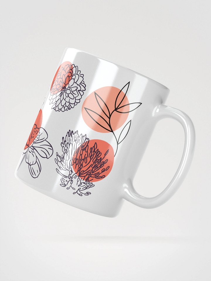 Mug Blanc - Sous-Bois Doré- Cadeau Floral Stylisé product image (2)