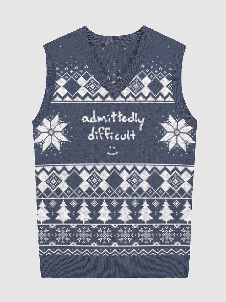 admittedly difficult (holiday 1) knitwear vest product image (1)