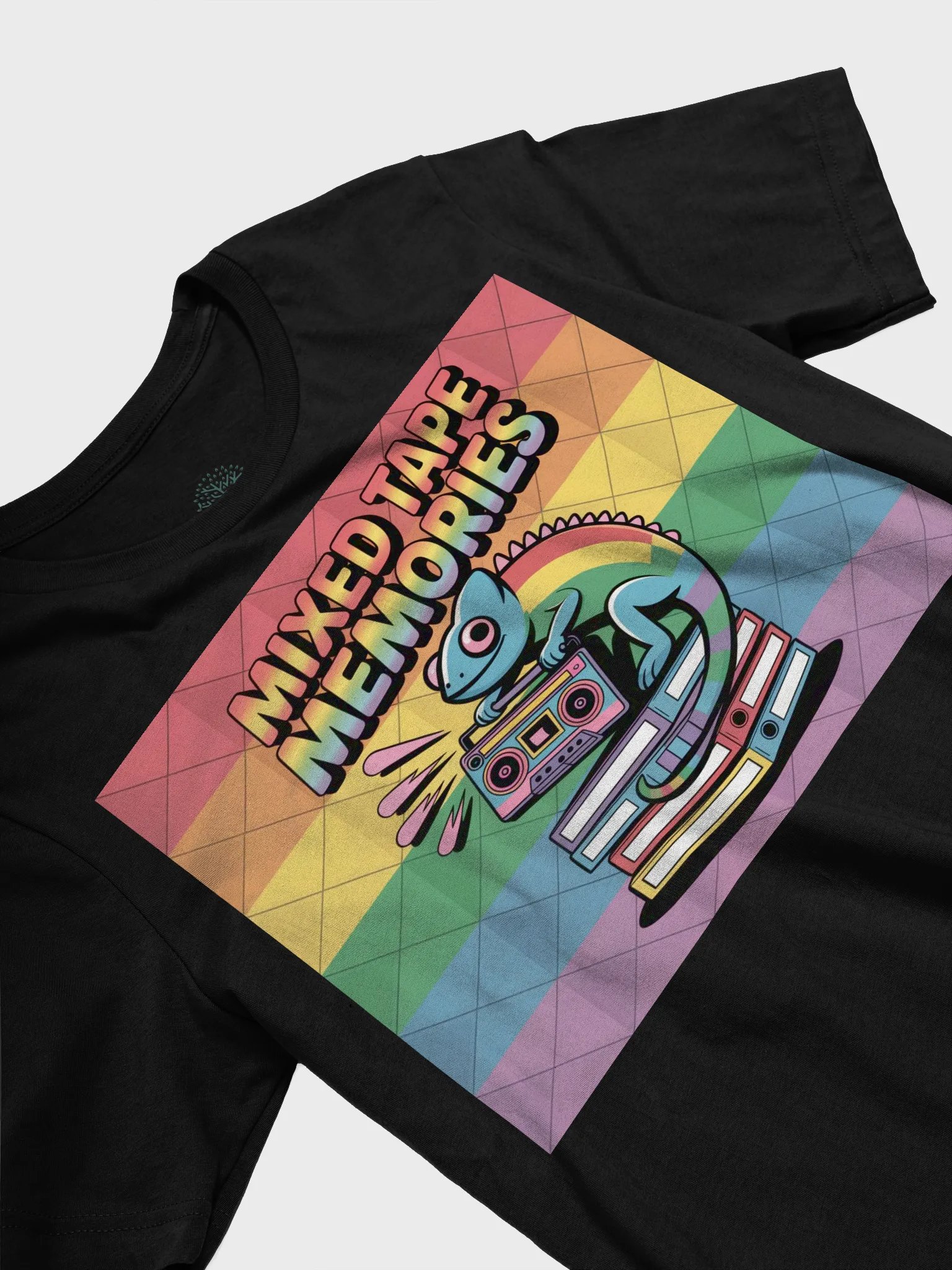 Unisex 'Mixed Tape Memories' Retro Music T-Shirt | Graphic Grove | Celebrate Pride with Nostalgic Vibes product image (24)
