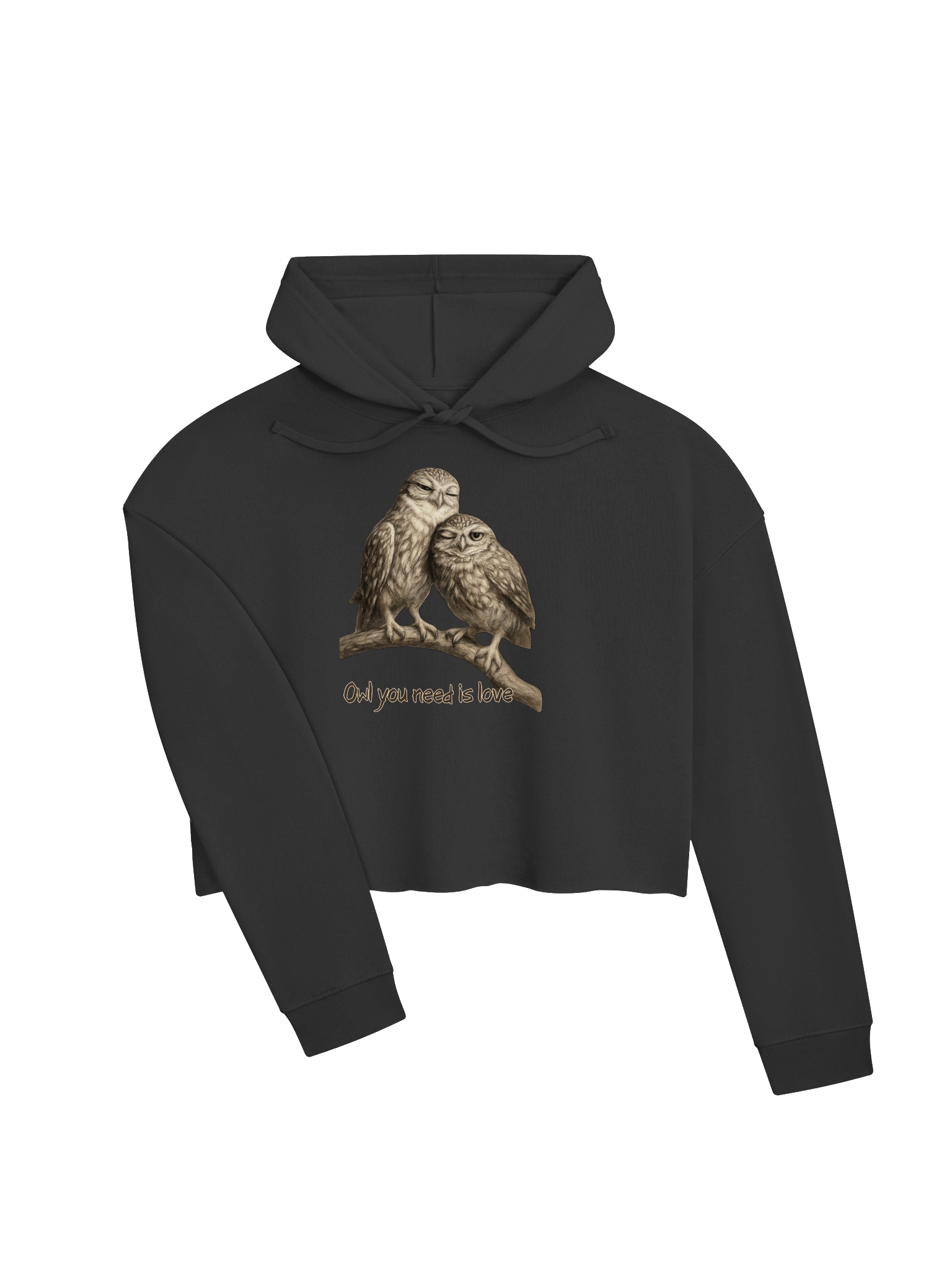 Owl Love Cropped Hoodie product image (3)