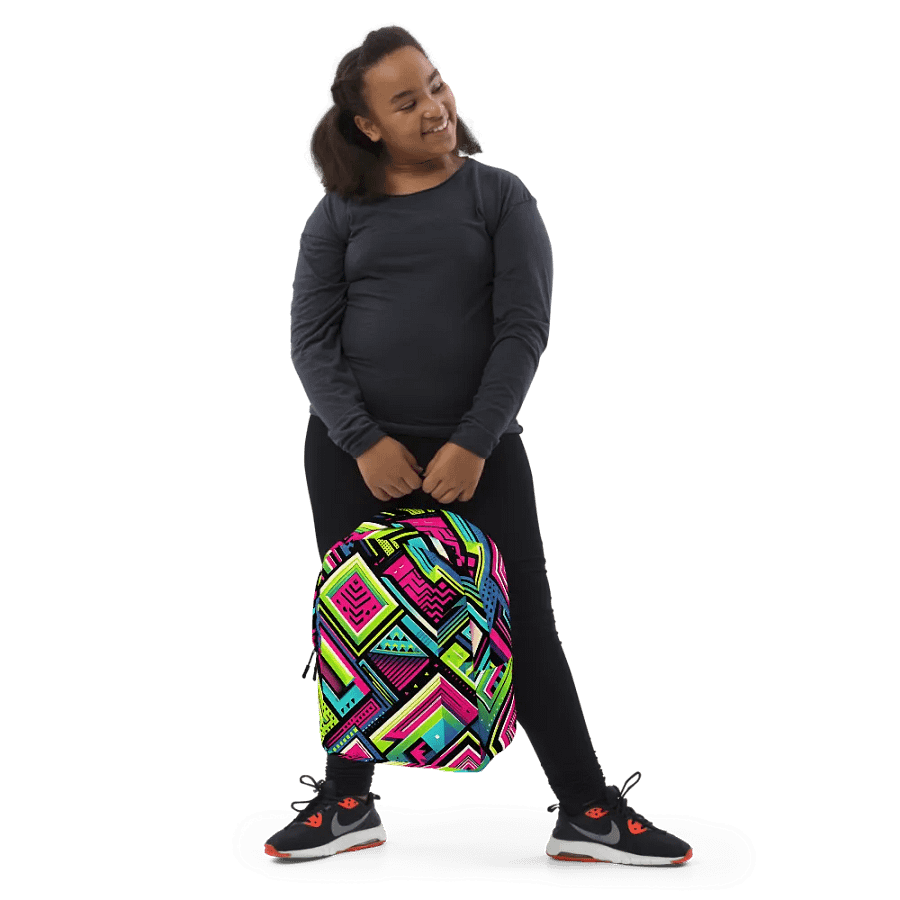 Neon Pop Art Minimalistic Backpack product image (10)