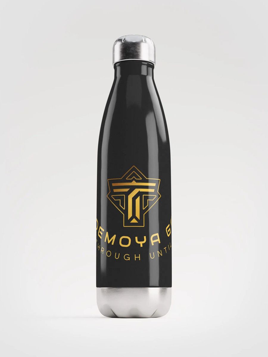 Stainless Steel Water Bottle w/ Gold Logo product image (2)