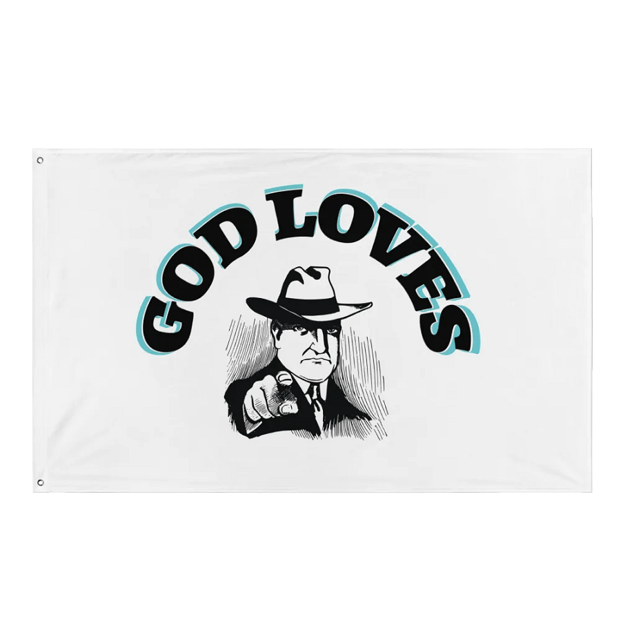 GOD LOVES YOU. Vivid Personalized Flag product image (1)