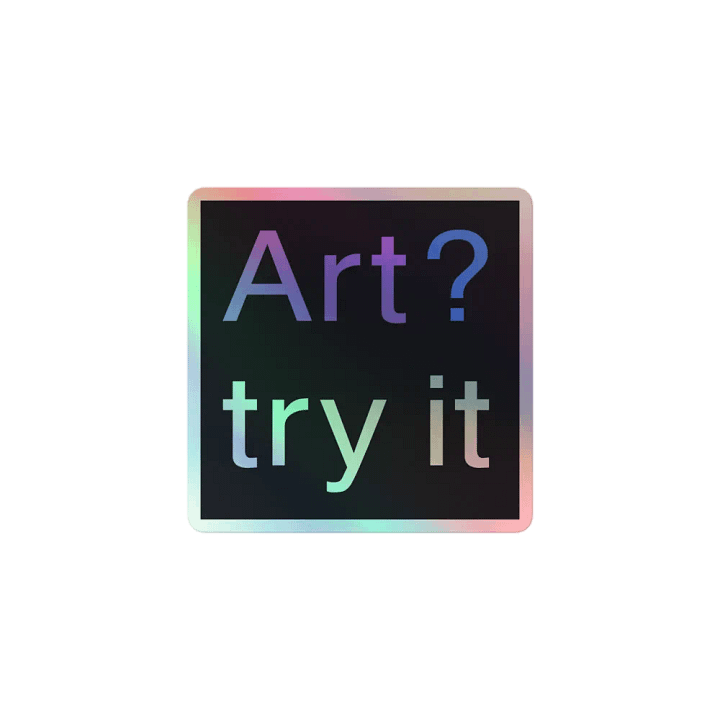 Try Art Holo Sticker product image (1)