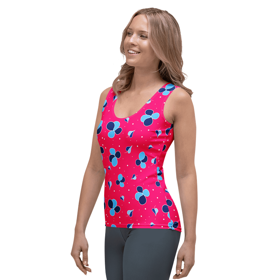 Blue Floral Fantasy Women's Tank Top product image (3)