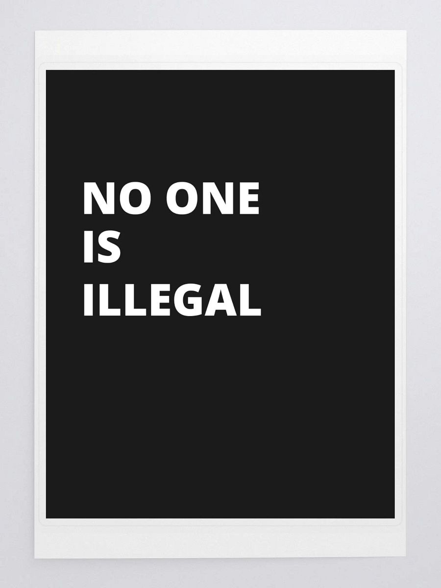 PRIS- NO ONE IS ILLEGAL - Kiss Cut Sticker Sheet with Background product image (3)