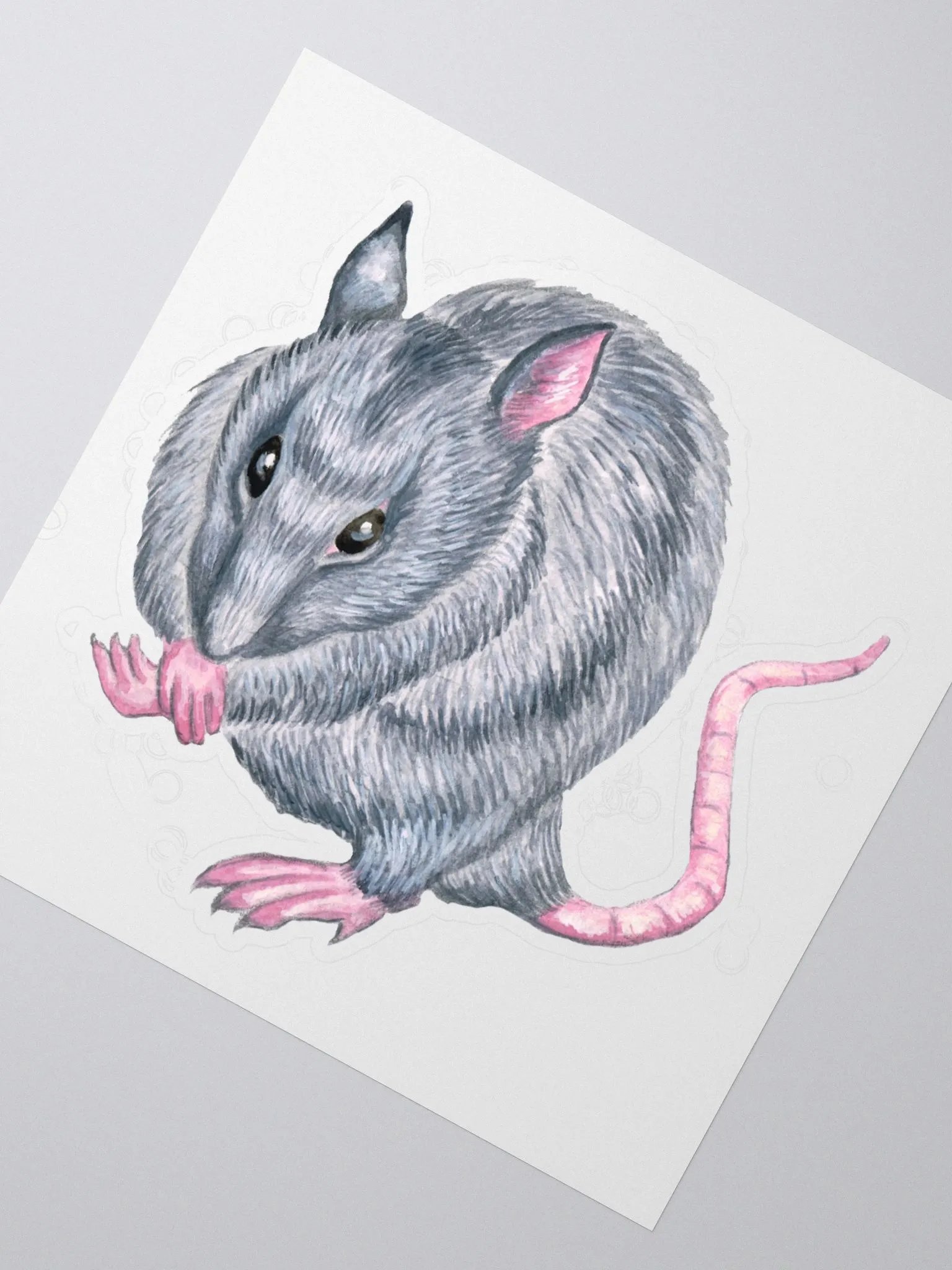 blue rat sticker product image (5)