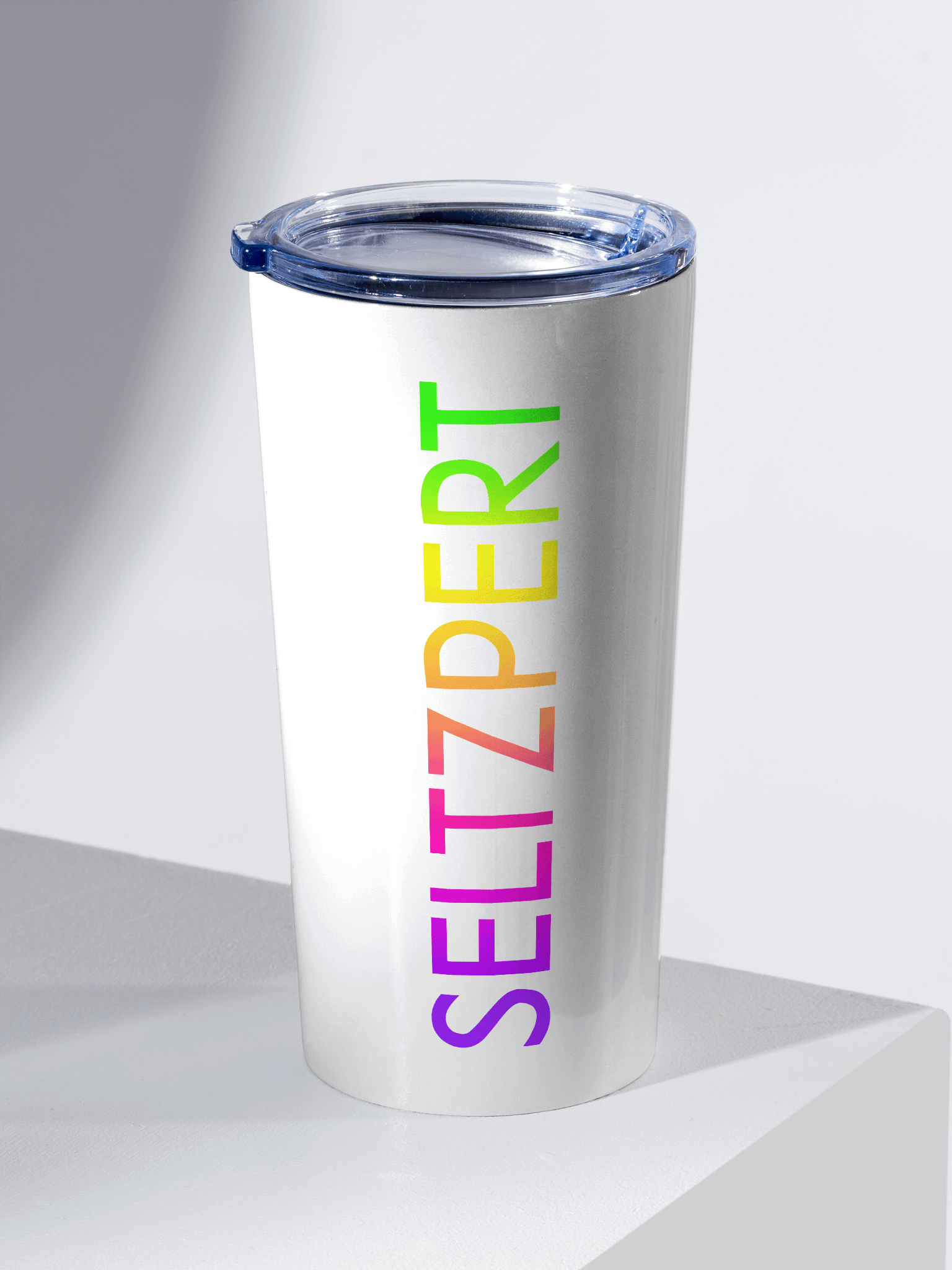 Seltzpert Drink Tumbler (White) | Rainbow Paradise product image (2)